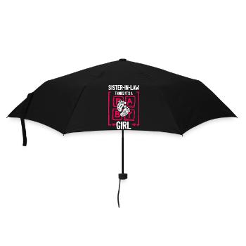 Sister-in-law Thinks It's a Girl Gender Reveal - Umbrella (small) - black - Front