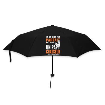 Papy Chasseur parfait cadeau cool papi chasse - Parapluie standard - noir - Devant