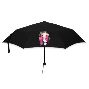 Music retro heavy metal Hard Rock Punk vinyl pop - Umbrella (small) - black - Front