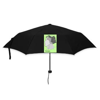 Map of Germany with gradient and flags - Umbrella (small) - black - Front