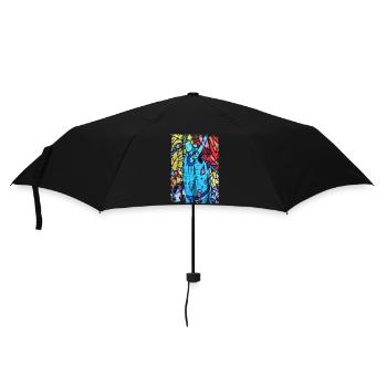 Graffiti style Splash hip hop colors painter color - Umbrella (small) - black - Front