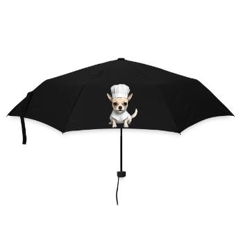 Chihuahua Dog Restaurateur Chihuahua Puppy Dogs - Umbrella (small) - black - Front