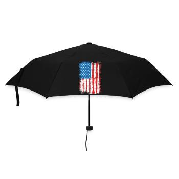USA Patriotischer Klarinettist - Regenschirm (klein) - Schwarz - Vorne