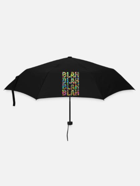 BLAH blah Blah Confetti - Regenschirm (klein) - Schwarz