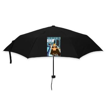 Kaffeebad - Regenschirm (klein) - Schwarz - Vorne