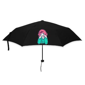Girls Anime Japanese Comic Cartoon Manga - Umbrella (small) - black - Front