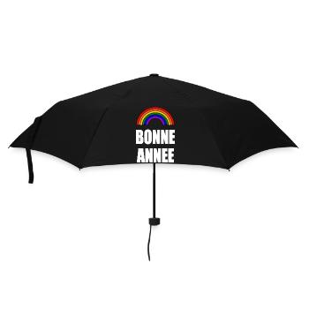 NOËL.BONNE ANNEE. SAINT SYLVESTRE. NOUVELLE ANNÉE. - Parapluie standard - noir - Devant