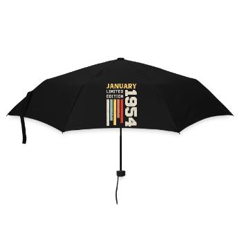Janvier 1954 - Cadeau anniversaire Janvier 1954 - Parapluie standard - noir - Devant