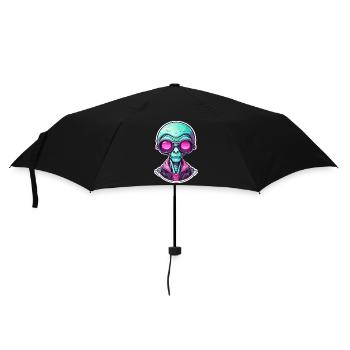 Alien / Außerirdisch / Ufo / Area 51 / All / Mars - Umbrella (small) - black - Front