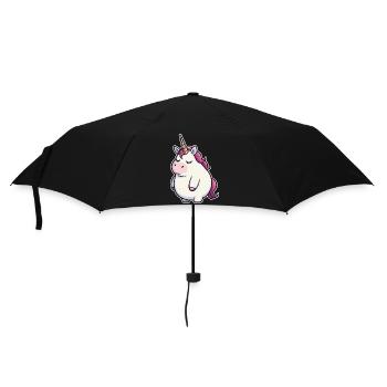 Funny Unicorn - Umbrella (small) - black - Front