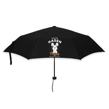 Bester Hasenpapa Süßes Kaninchen Häschen Spruch - Regenschirm (klein) - Schwarz - Vorne