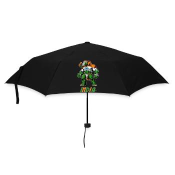 India elephant flag design - Umbrella (small) - black - Front