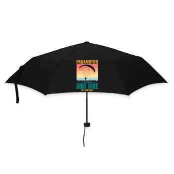 Paramotor Pilot Paramotoring Powered Paraglider - Umbrella (small) - black - Front