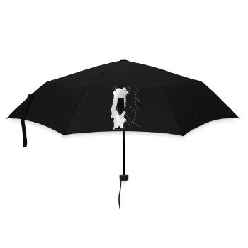 Portugal Map Framed Real Football EN - Umbrella (small) - black - Front