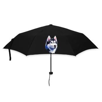 Majestic Husky Portrait - Umbrella (small) - black - Front
