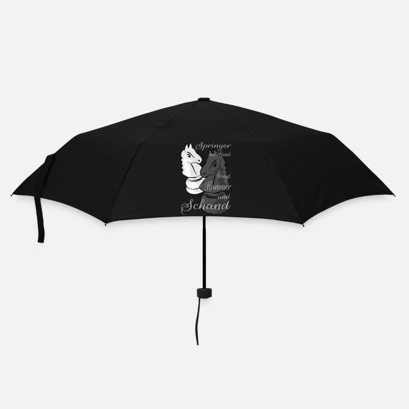 Schach - Regenschirm (klein) - Schwarz