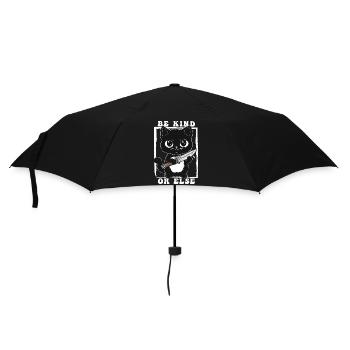 Be Kind or Else Kitty - Umbrella (small) - black - Front