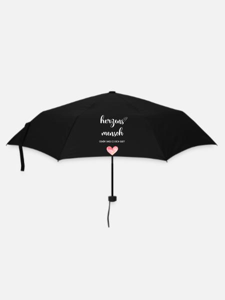 Une personne de cœur - Parapluie standard - noir