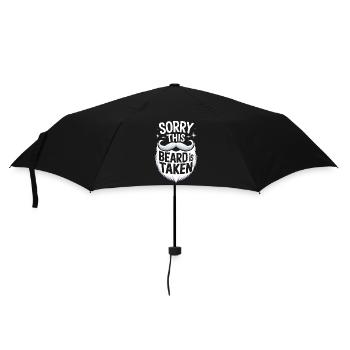 Bart Schnurrbart Bärtige Männer - Regenschirm (klein) - Schwarz - Vorne