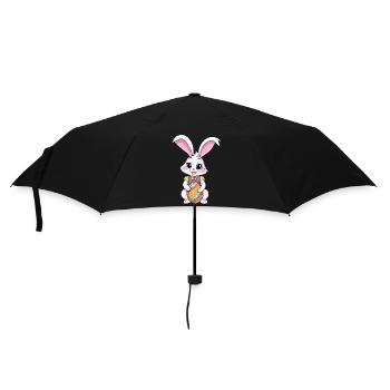 Easter bunny with Easter eggs - Umbrella (small) - black - Front
