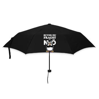 Before you ask – Nope! Penguin with attitude - Umbrella (small) - black - Front