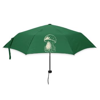 Cueilleur de cèpes - champignons - dicton - Parapluie standard - vert bouteille - Devant