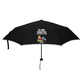 Humorous motivational design for recreation - Umbrella (small) - black - Front