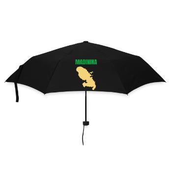 T-shirt Madinina carte Martinique - Parapluie standard - noir - Devant