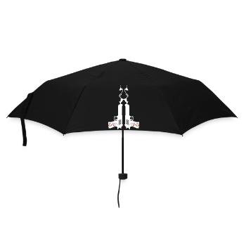 Rauchende Pistolen: Bang & Style - Regenschirm (klein) - Schwarz - Vorne