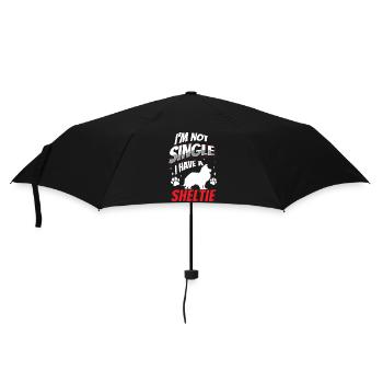 Sheltie not single Shetland Sheepdog - Umbrella (small) - black - Front
