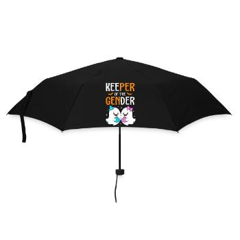 Halloween Gender Reveal - Regenschirm (klein) - Schwarz - Vorne