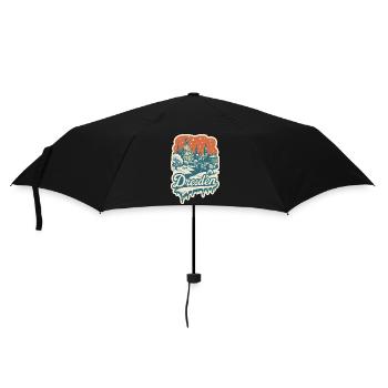 Dresde dans la magie de l’hiver enneigé - Parapluie standard - noir - Devant