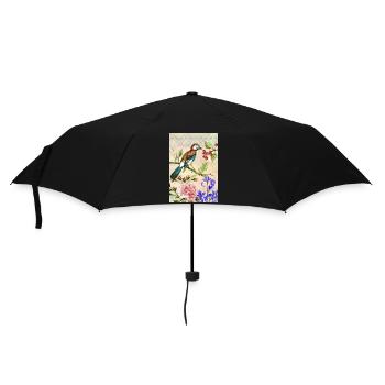 Colorful bird - Umbrella (small) - black - Front