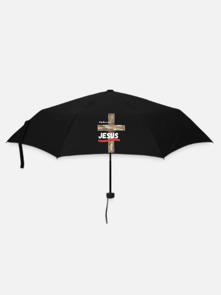 I believe in JESUS - Umbrella (small) - black