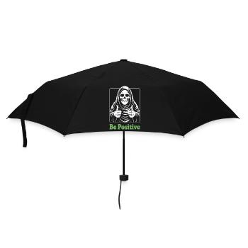 Be Positive Grim Reaper - Regenschirm (klein) - Schwarz - Vorne
