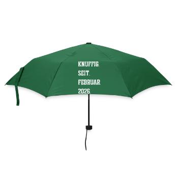 Naissance : février 2026 - Parapluie standard - vert bouteille - Devant