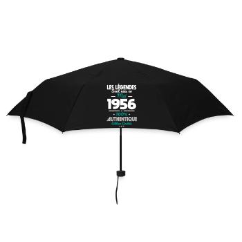 Anniversaire 70 ans - Légendes nées Mai 1956 - Parapluie standard - noir - Devant