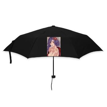 Geisha Bloom tätowiert - Regenschirm (klein) - Schwarz - Vorne