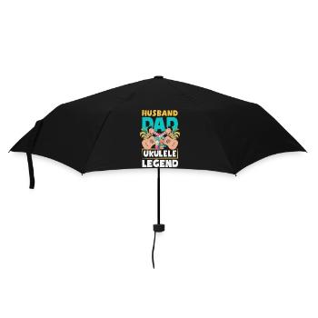Mari Papa Ukulélé Légende Drôle Fête des Pères - Parapluie standard - noir - Devant