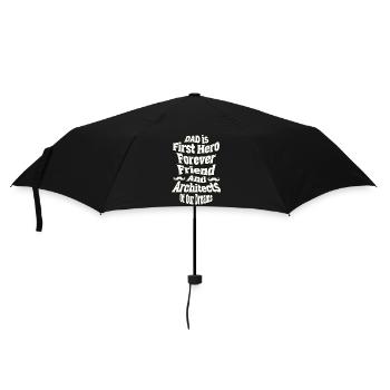 Dad: First Hero Forever Friend - Umbrella (small) - black - Front