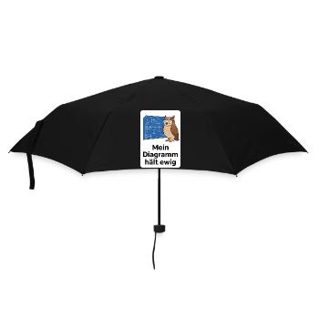 Mein Diagramm hält ewig T-Shirt - Regenschirm (klein) - Schwarz - Vorne