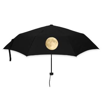 Mond - Regenschirm (klein) - Schwarz - Vorne