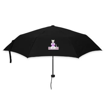 Yoga chat yoga chat bien-être détente - Parapluie standard - noir - Devant