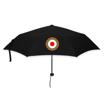 Hamburg Braun Weiss Rot Mod Target DigitalDirekt - Umbrella (small) - black - Front