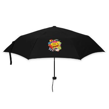 Kita-Abgänger - Hallo Schule, ich komme! - Regenschirm (klein) - Schwarz - Vorne