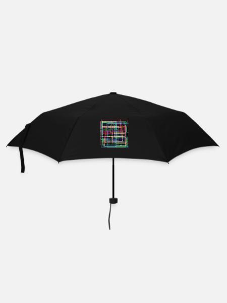 moderne Kunst - Regenschirm (klein) - Schwarz
