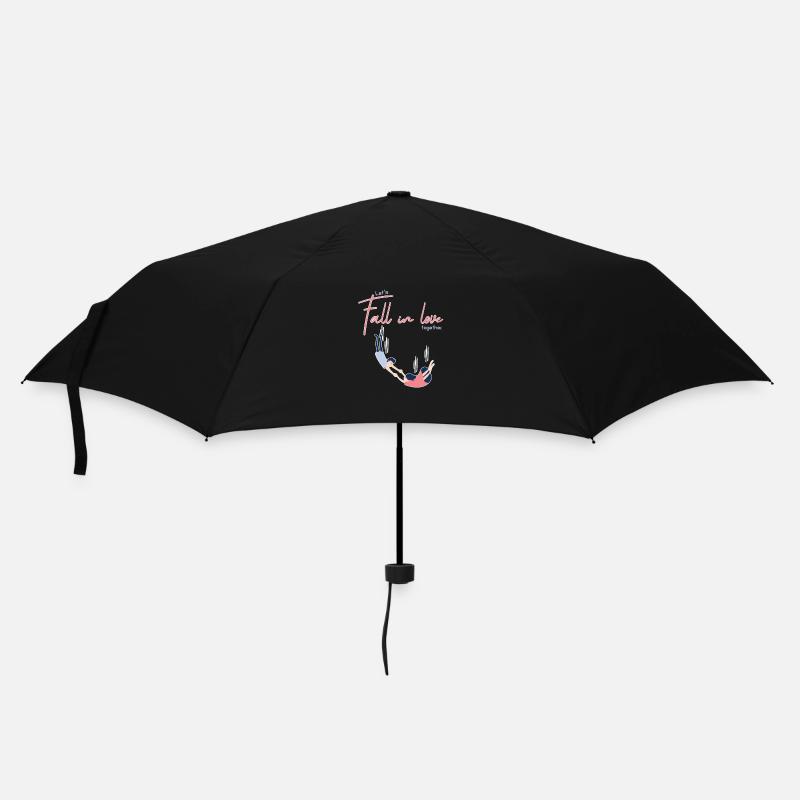 Liebe - Regenschirm (klein) - Schwarz
