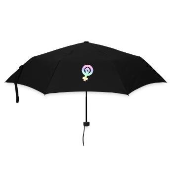 Feminism | Sexism feminine woman gender gift - Umbrella (small) - black - Front