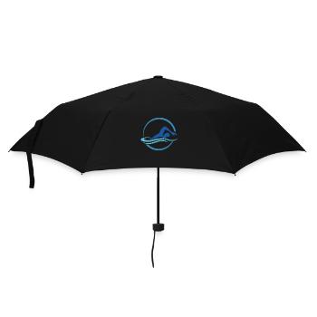 Schwimmen Sommer Sonne Strand Geschenk - Regenschirm (klein) - Schwarz - Vorne