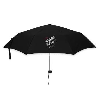 Fotograf - Regenschirm (klein) - Schwarz - Vorne